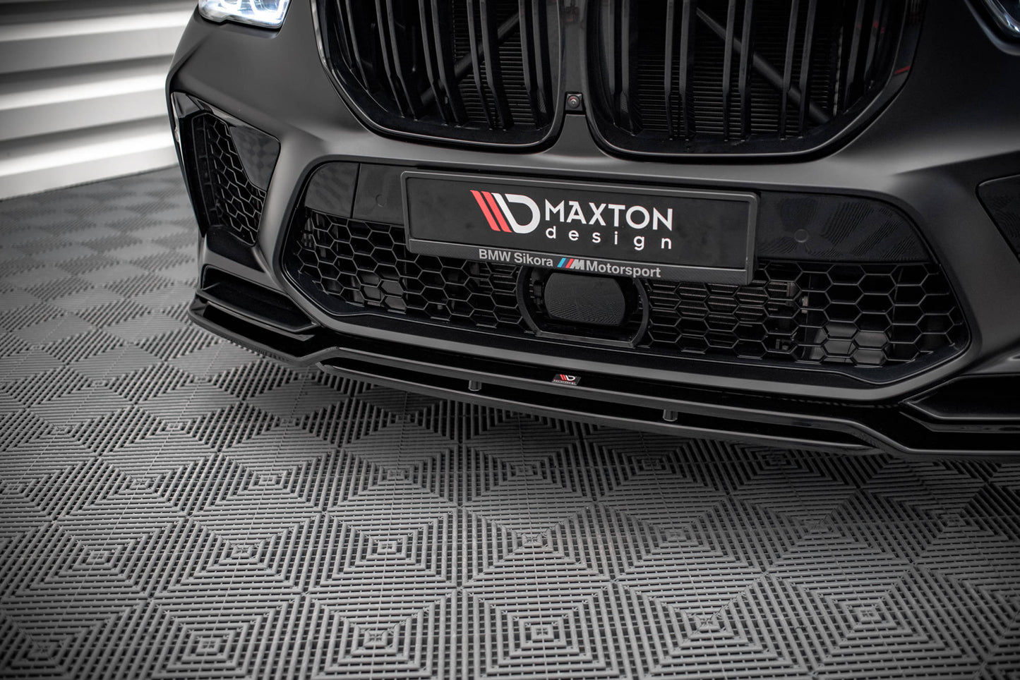 Front Ansatz V.3 für BMW  X5M F95 schwarz Hochglanz