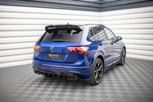 Diffusor Heck Ansatz für VW Tiguan R Mk2 Facelift schwarz Hochglanz