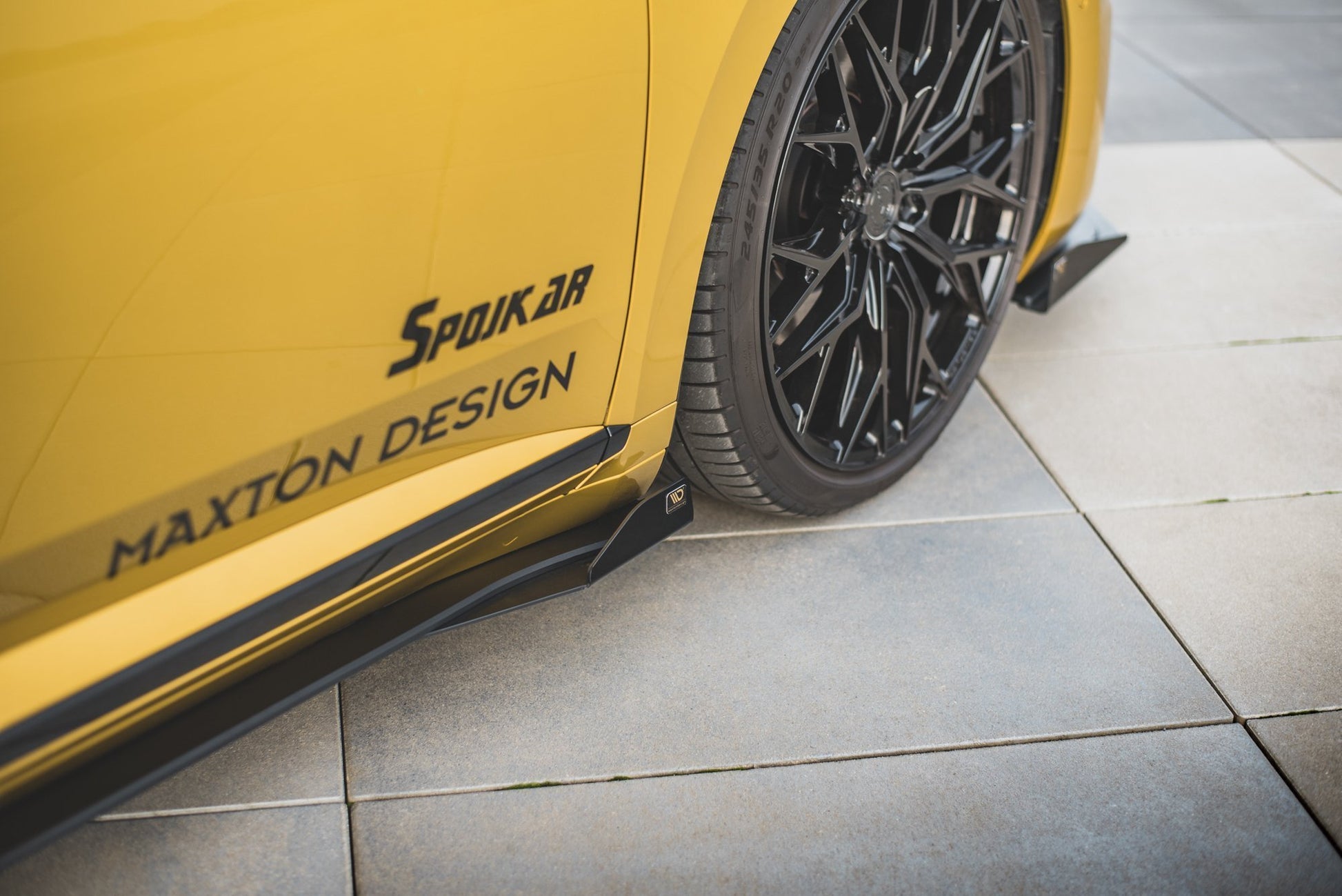 Street Pro Seitenschweller Ansatz für + Flaps Volkswagen Arteon R-Line schwarz Hochglanz