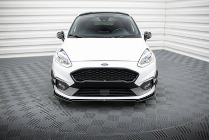 Front Ansatz V.1 für Ford Fiesta Mk8 ST / ST-Line schwarz Hochglanz