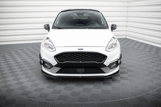 Front Ansatz V.1 für Ford Fiesta Mk8 ST / ST-Line schwarz Hochglanz