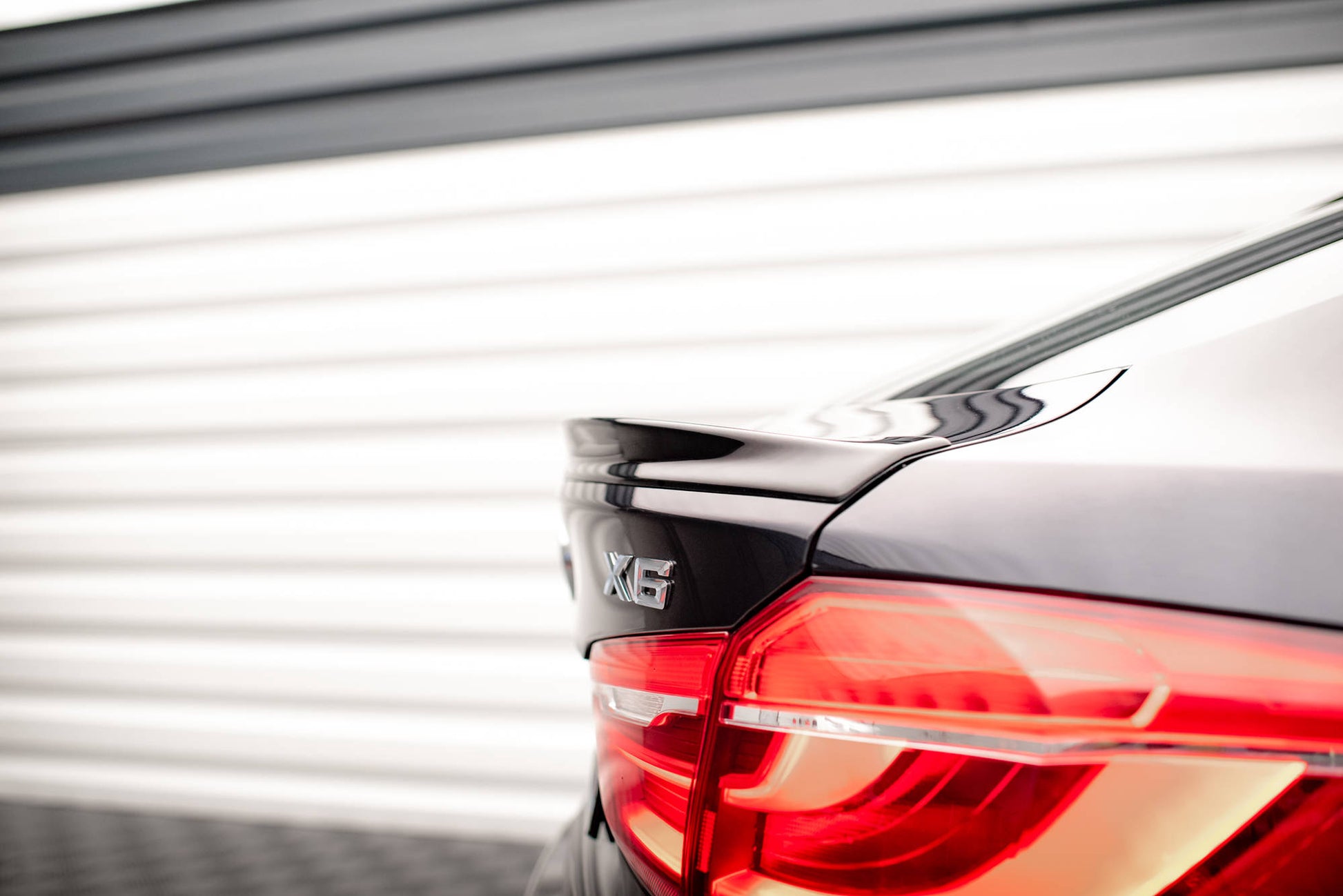 3D Spoiler CAP V.2 für BMW X6 F16 M-Paket / X6 M F86 schwarz Hochglanz