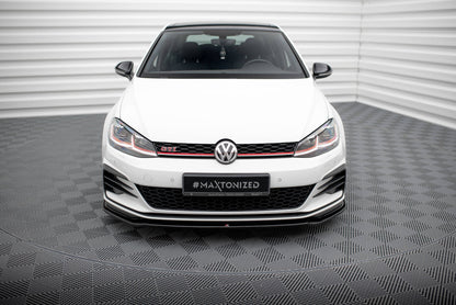 Front Ansatz V.2 für VW GOLF 7 GTI FACELIFT schwarz Hochglanz