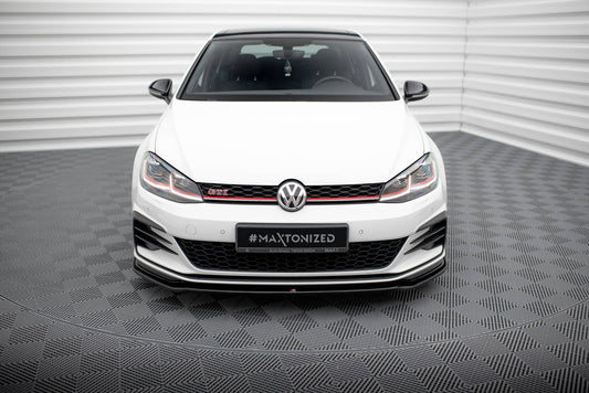 Front Ansatz V.2 für VW GOLF 7 GTI FACELIFT schwarz Hochglanz