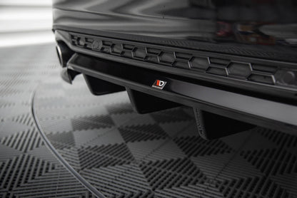 Mittlerer Cup Diffusor DTM Look Heck Ansatz für Ford Mondeo ST-Line Kombi Mk4 Facelift schwarz Hochglanz