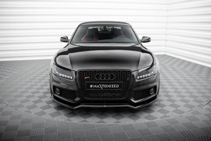 Front Ansatz V.3 für Audi S5 / A5 S-Line 8T schwarz Hochglanz