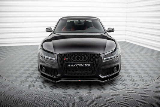 Front Ansatz V.3 für Audi S5 / A5 S-Line 8T schwarz Hochglanz