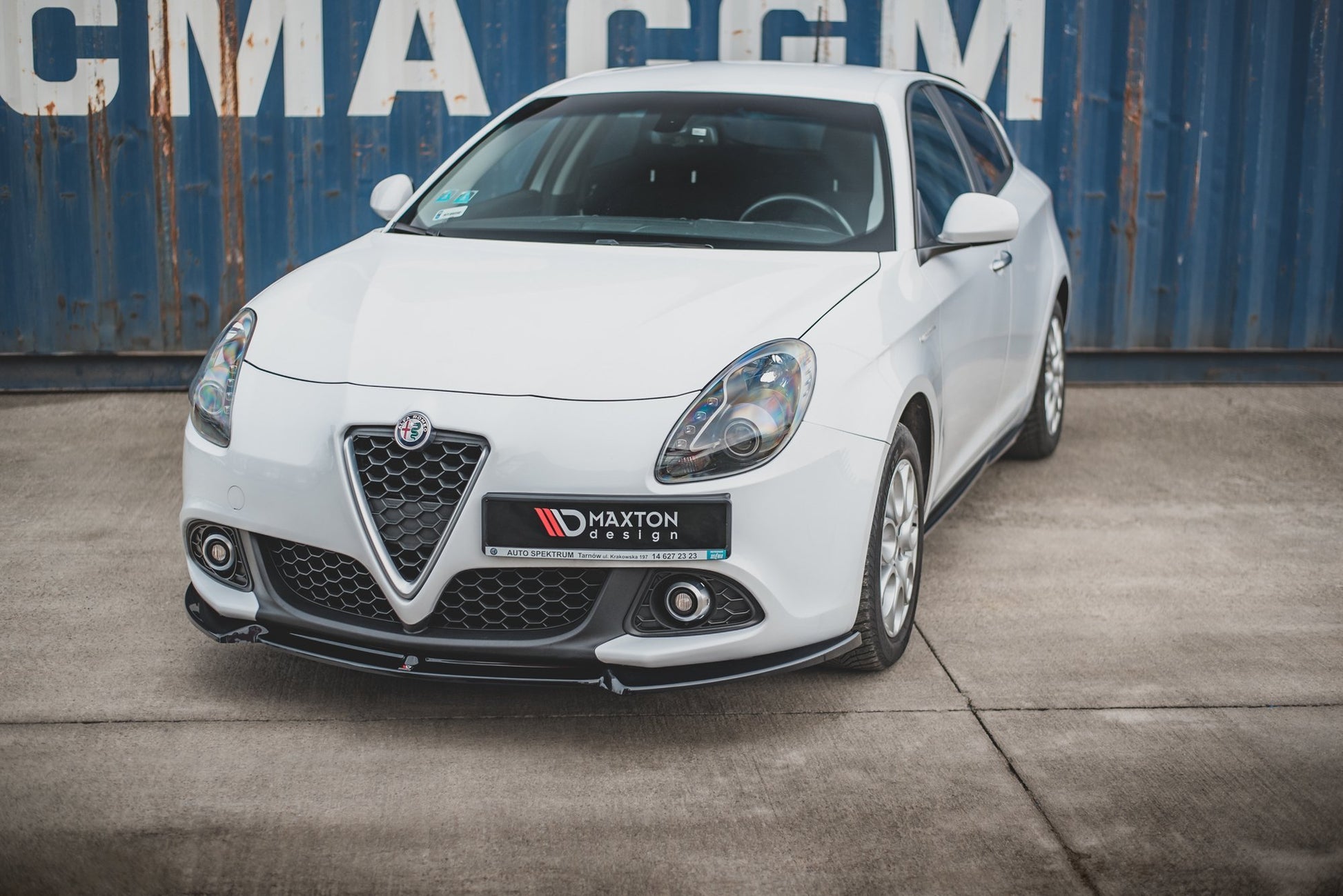 Front Ansatz V.3 für Alfa Romeo Giulietta  schwarz Hochglanz