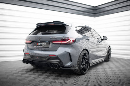 Diffusor Heck Ansatz V.2 für BMW 1er F40 M-Paket/ M135i schwarz Hochglanz