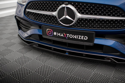 Front Ansatz V.1 für Mercedes-Benz C AMG-Line / 43 AMG W206 schwarz Hochglanz