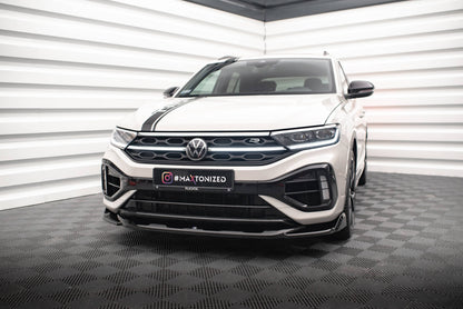 Front Ansatz V.2 für VW T-Roc R / R-Line Mk1 Facelift schwarz Hochglanz