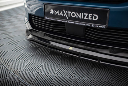 Front Ansatz für Peugeot 3008 GT-Line Mk2 Facelift schwarz Hochglanz