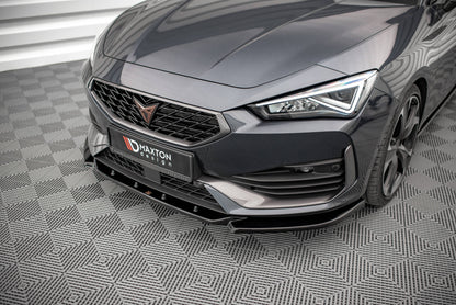 Front Ansatz V.3 für Cupra Leon Mk1 schwarz Hochglanz