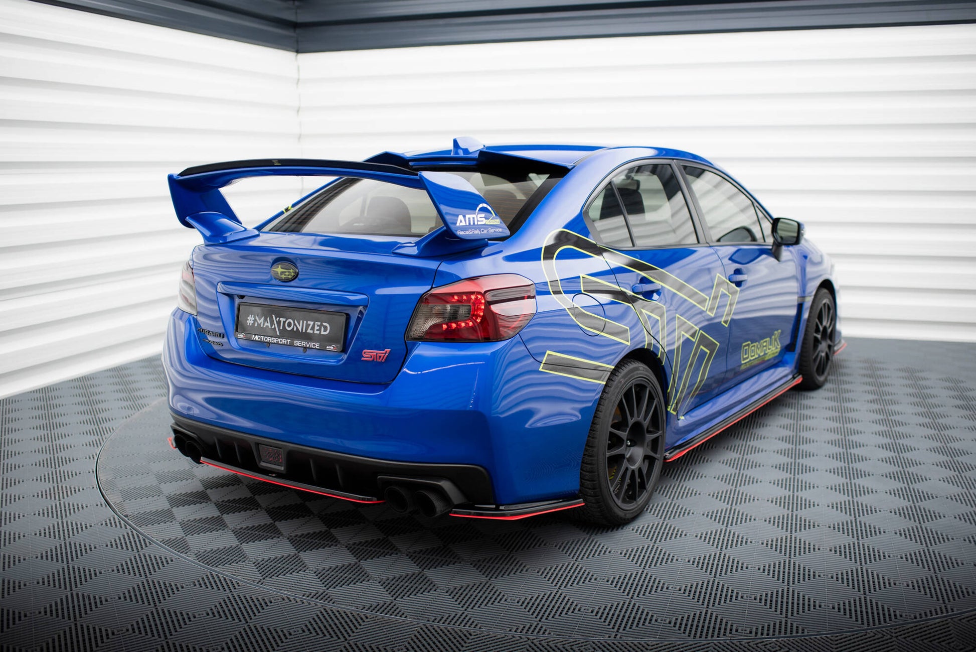 Heckansatz V.2 SUBARU WRX STI schwarz Hochglanz