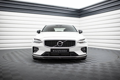 Front Ansatz V.2 für Volvo S60/V60 R-Design Mk3 schwarz Hochglanz