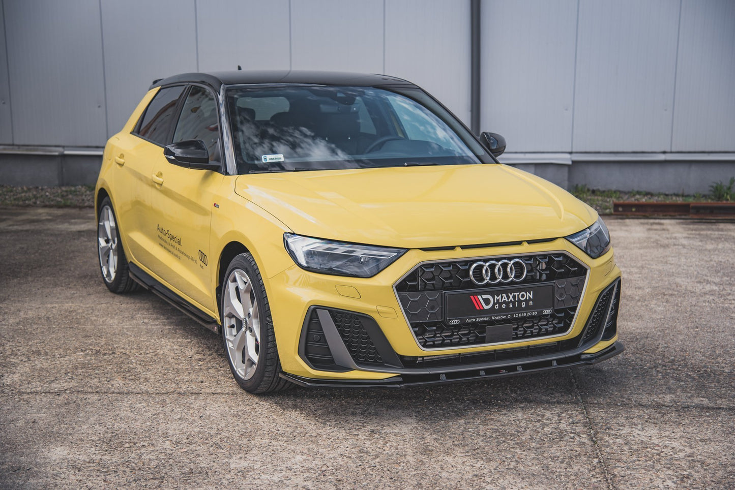 Front Ansatz V.1 für Audi A1 S-Line GB schwarz Hochglanz