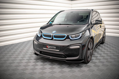 Front Ansatz V.1 für BMW i3 Mk1 Facelift schwarz Hochglanz