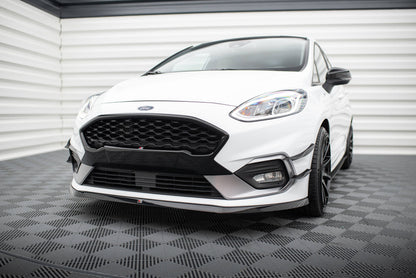Front Ansatz V.6 für Ford Fiesta Mk8 ST / ST-Line schwarz Hochglanz