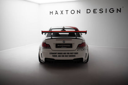 Carbon Spoiler With Internal Brackets Uprights V.1 + LED BMW 1er M E82