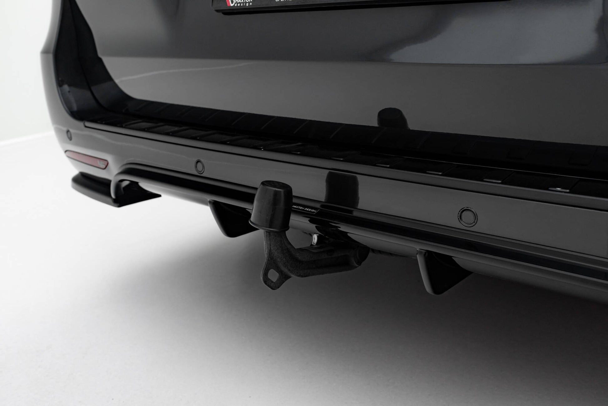 Diffusor Heck Ansatz für Mercedes-Benz V-Klasse AMG-Line W447 Facelift  schwarz Hochglanz