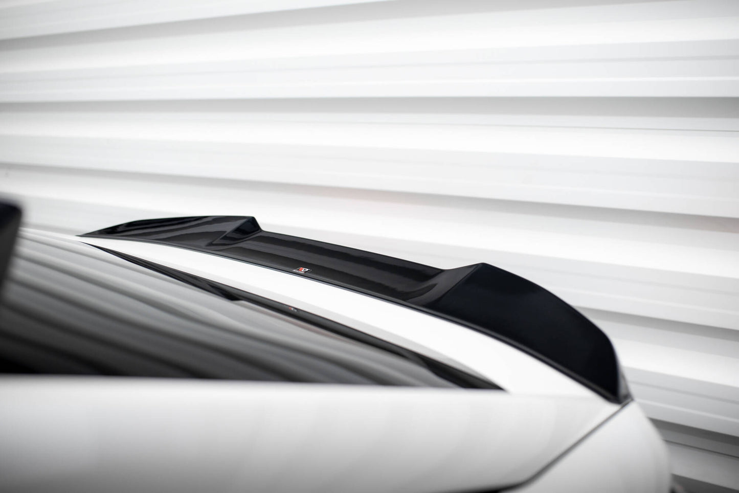 Niedriger Spoiler CAP 3D für Peugeot 408 Mk1 schwarz Hochglanz