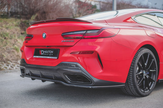 Mittlerer Cup Diffusor DTM Look Heck Ansatz für BMW 8 Coupe M-Paket G15 schwarz Hochglanz