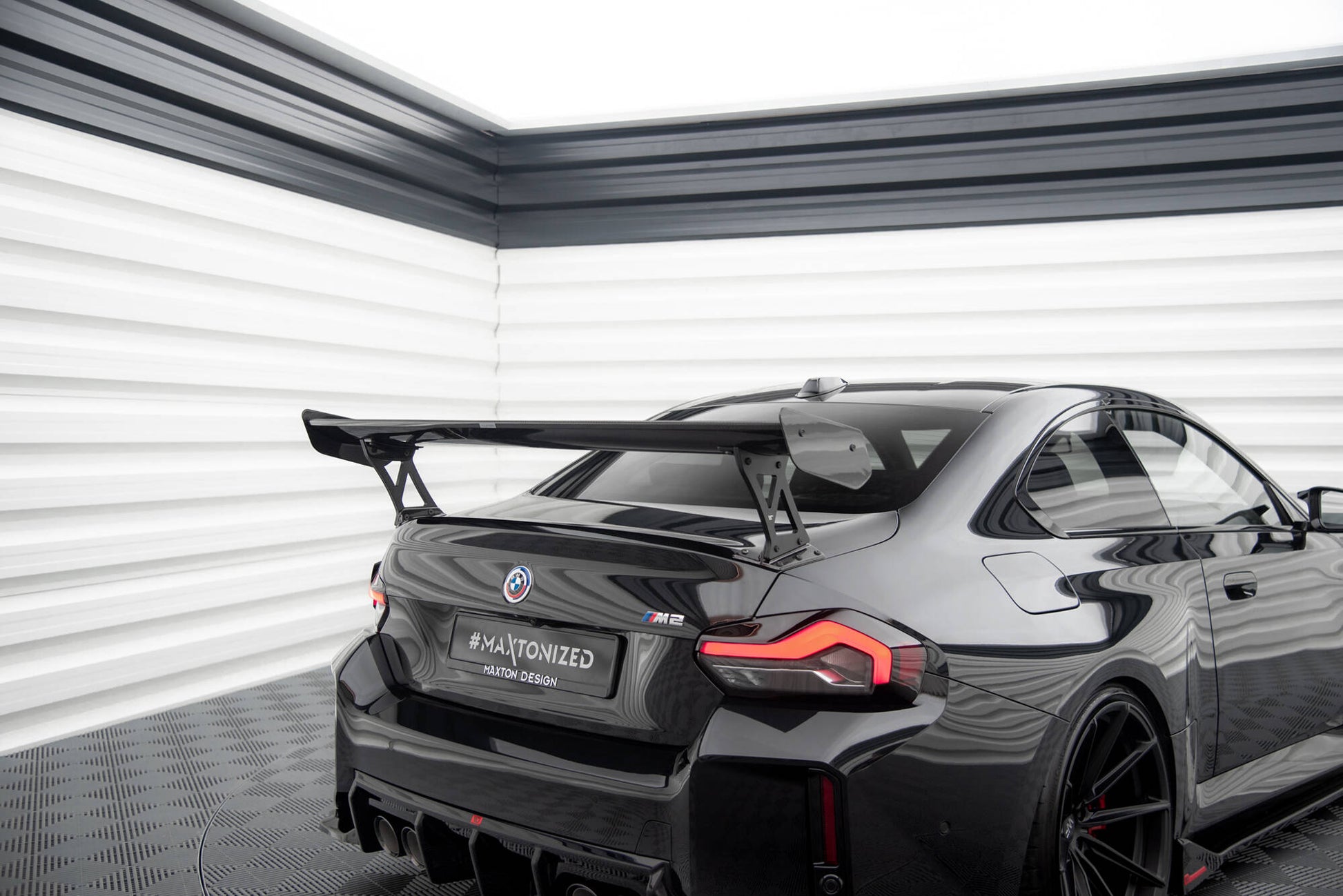 Carbon Fiber Spoiler With External Brackets Uprights +LED light BMW M2 G87 / M240i / 2 M-Paket / 2 Standard G42
