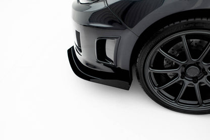 Street Pro Front Ansatz + Flaps für Subaru Impreza WRX STI Mk3 Facelift schwarz Hochglanz