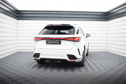 Mittlerer Cup Diffusor DTM Look Heck Ansatz für Lexus RX F-Sport Mk5 schwarz Hochglanz