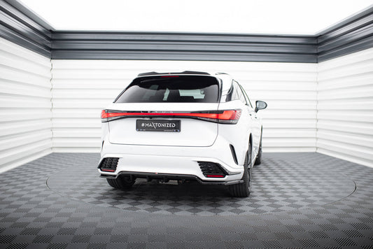 Mittlerer Cup Diffusor DTM Look Heck Ansatz für Lexus RX F-Sport Mk5 schwarz Hochglanz