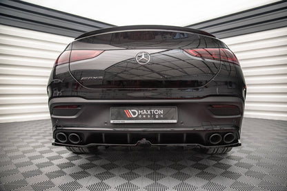 Mittlerer Cup Diffusor DTM Look Heck Ansatz für Mercedes-AMG GLE 53 Coupe C167 / C167 Facelift schwarz Hochglanz