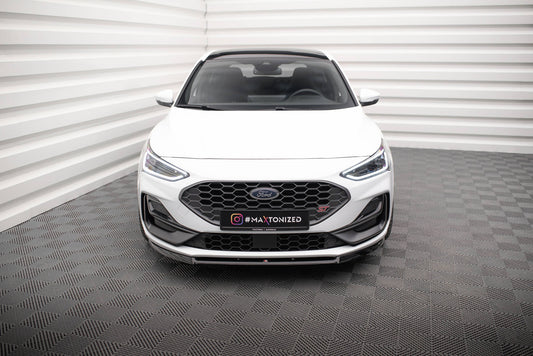Front Ansatz V.2 für Ford Focus ST / ST-Line Mk4 Facelift schwarz Hochglanz