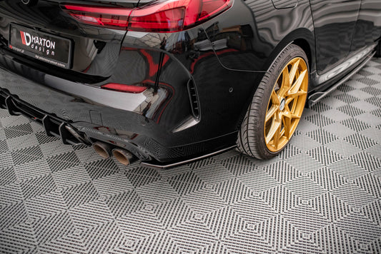 Heck Ansatz Flaps Diffusor für BMW M235i Gran Coupe F44 schwarz Hochglanz