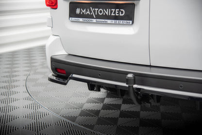 Mittlerer Cup Diffusor DTM Look Heck Ansatz für Citroen Jumpy L3 Mk3 schwarz Hochglanz