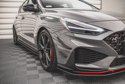 Stoßstangen Flaps Wings vorne Canards für Hyundai I30 N / I30 N-Line Hatchback/Fastback Mk3 Facelift