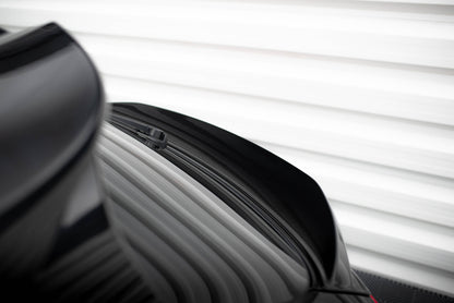 Niedriger Spoiler CAP 3D für Porsche Macan GTS / Standard / T Mk1 Facelift 2 schwarz Hochglanz