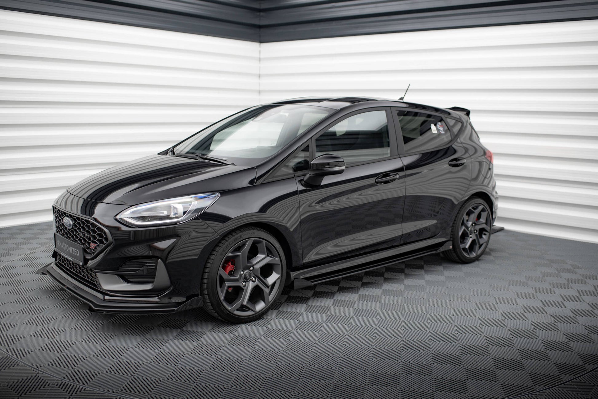 Seitenschweller Flaps für Ford Fiesta ST / ST-Line Mk8 schwarz Hochglanz