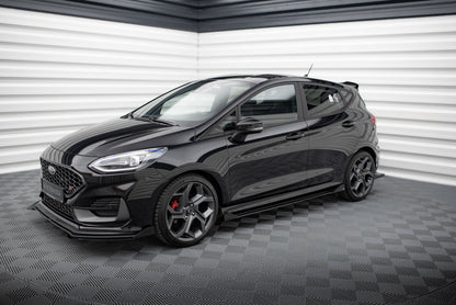 Seitenschweller Flaps für Ford Fiesta ST / ST-Line Mk8 schwarz Hochglanz