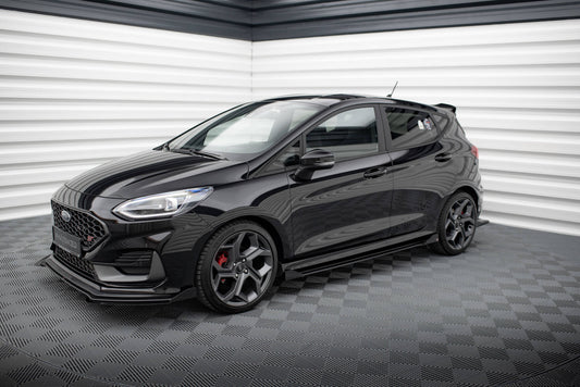 Seitenschweller Flaps für Ford Fiesta ST / ST-Line Mk8 schwarz Hochglanz