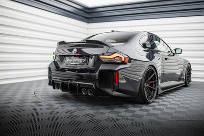 Diffusor Heck Ansatz V.1 für BMW M2 G87 schwarz Hochglanz