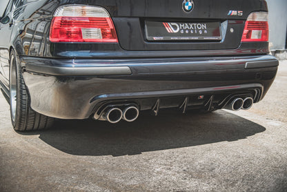Diffusor Heck Ansatz für BMW M5  / 5 M-Paket E39 schwarz Hochglanz