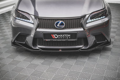 Front Ansatz V.2 für Lexus GS F Sport Mk4 (L10) schwarz Hochglanz