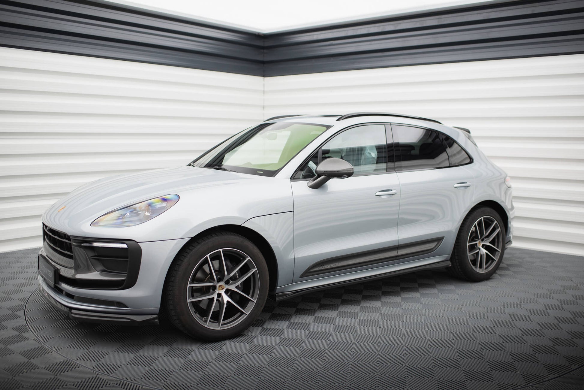 Seitenschweller Ansatz für Porsche Macan T / GTS Mk1 Facelift 2   schwarz Hochglanz