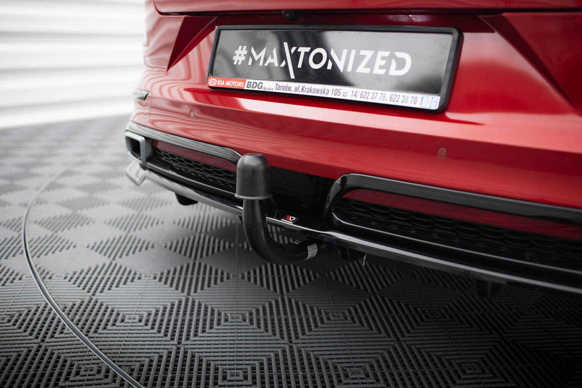 Mittlerer Cup Diffusor DTM Look Heck Ansatz für Kia ProCeed GT-Line Mk1 schwarz Hochglanz