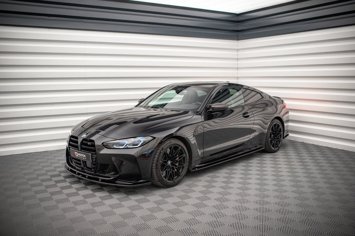 Seitenschweller Ansatz V.2 für BMW M4 G82 / G82 Facelift schwarz Hochglanz