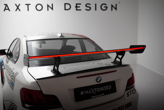 Carbon Spoiler With Internal Brackets Uprights V.2 + LED BMW 1er M E82