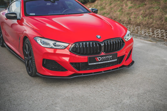 Front Ansatz V.1 für BMW 8 Coupe G15 / 8 Gran Coupe M Paket G16 schwarz Hochglanz