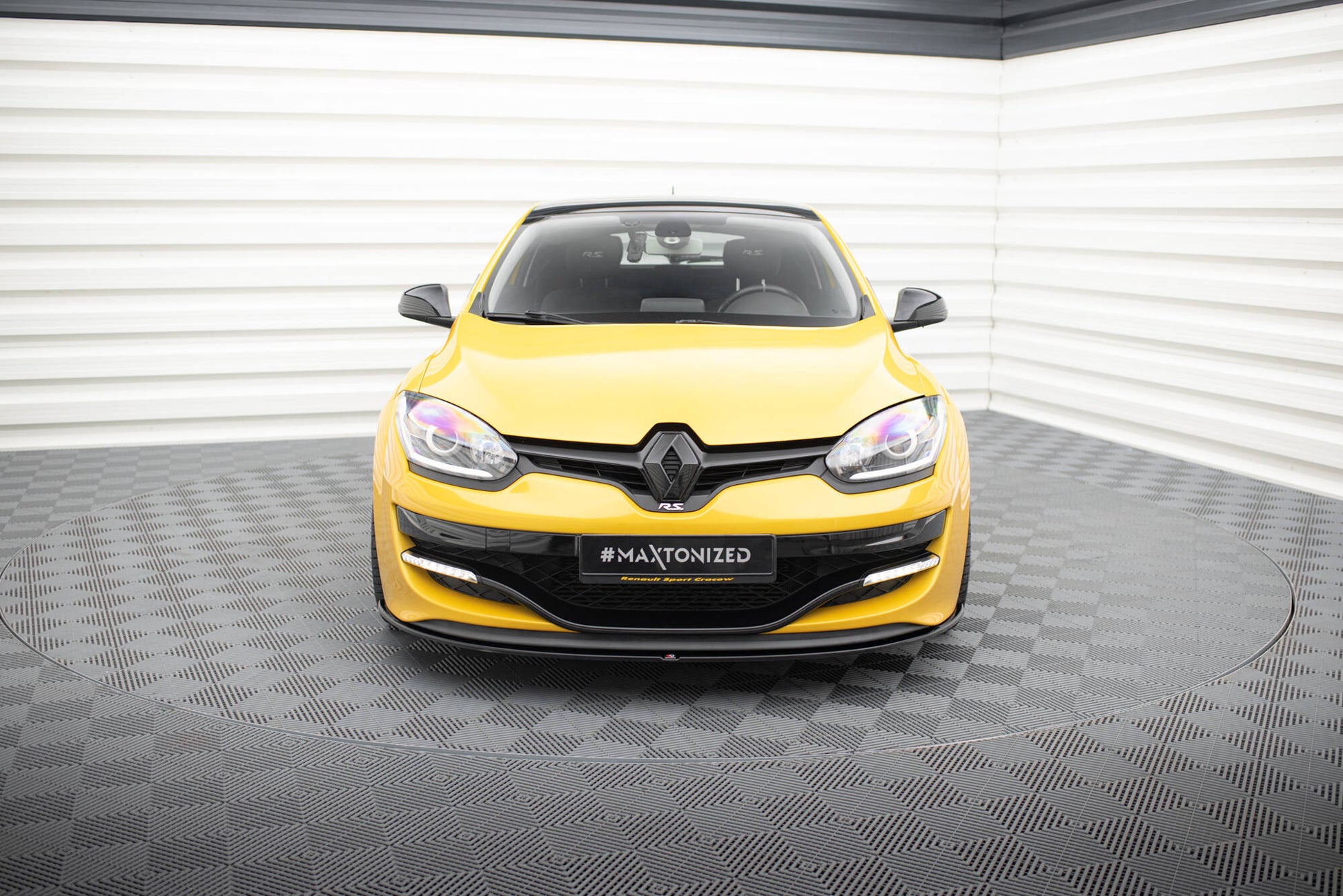 Front Ansatz für RENAULT MEGANE 3 RS v.1 schwarz Hochglanz