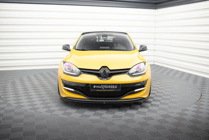 Front Ansatz für RENAULT MEGANE 3 RS v.1 schwarz Hochglanz