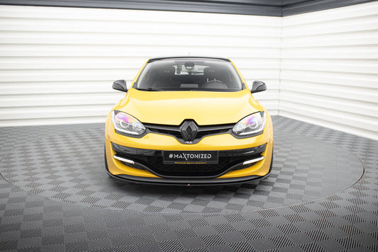 Front Ansatz für RENAULT MEGANE 3 RS v.1 schwarz Hochglanz